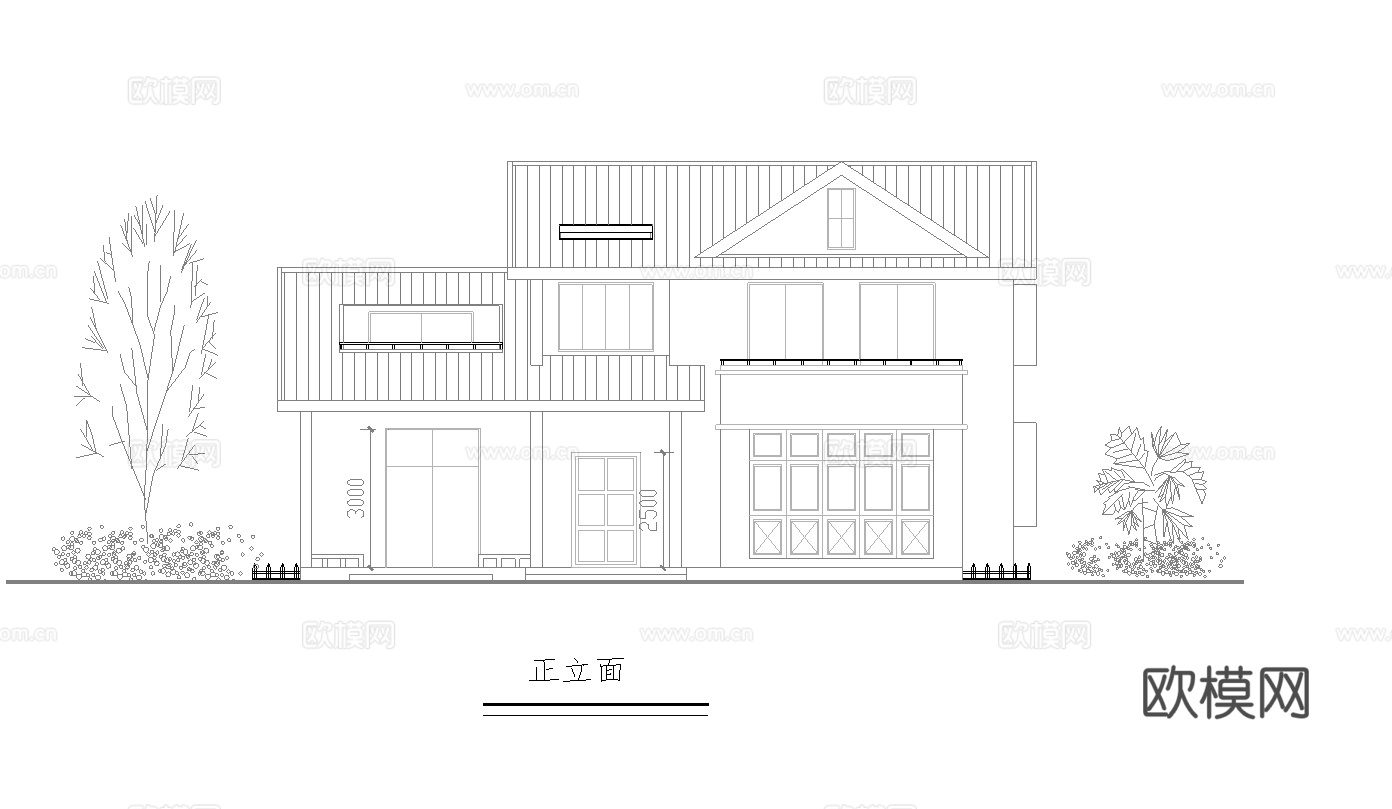别墅建筑自建房 最新全套施工图设计cad施工图