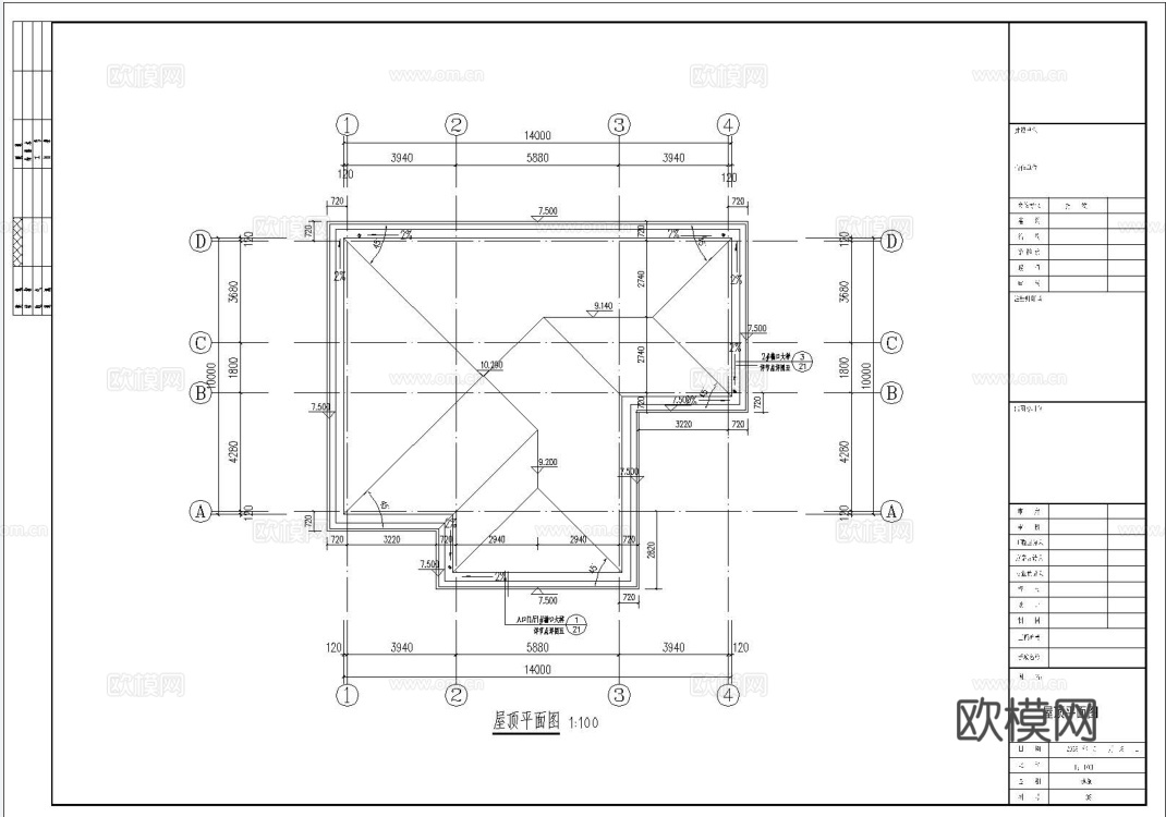 别墅自建房 最新全套施工图设计cad施工图