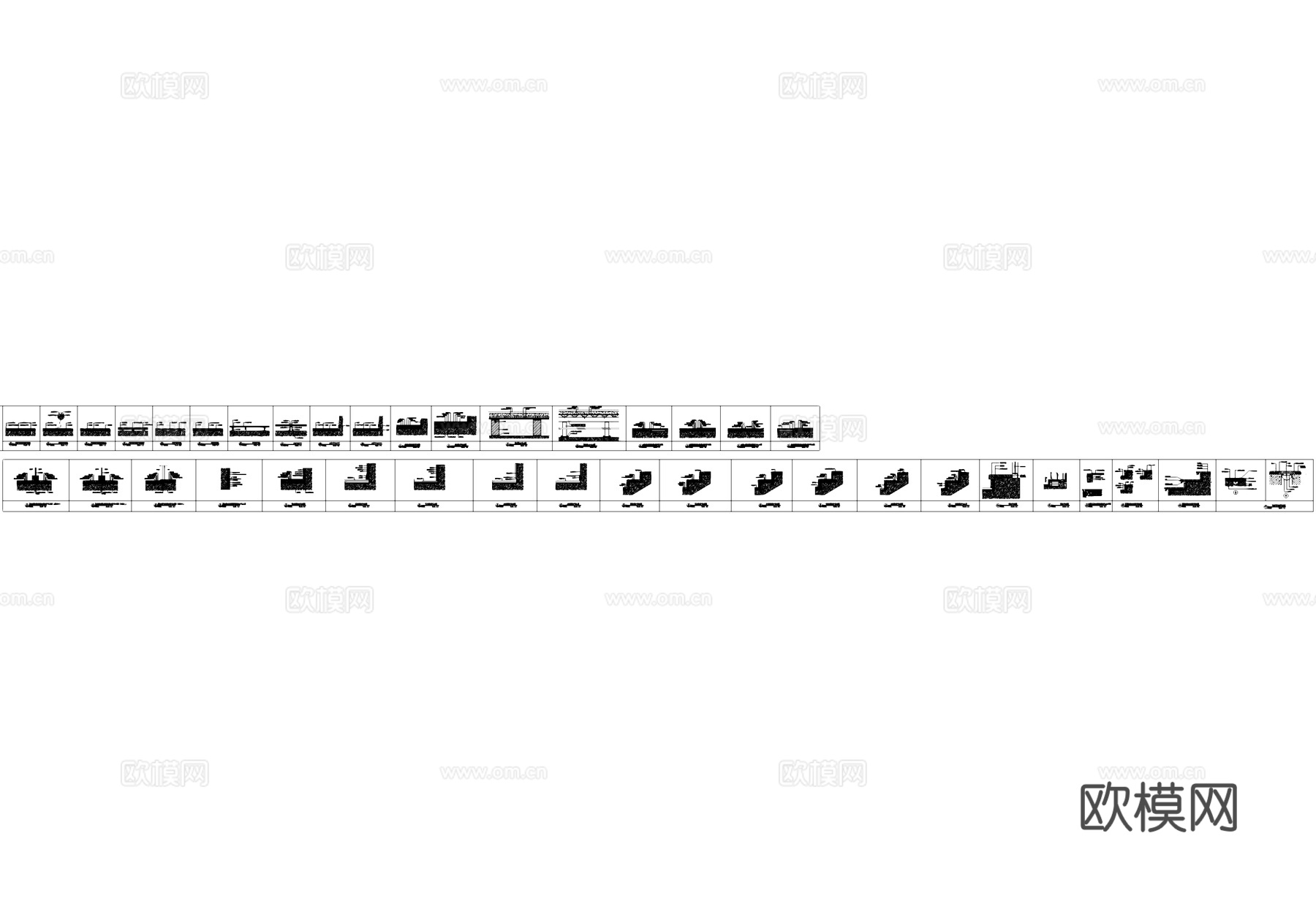 地平做法工艺节点大样CAD施工详图集cad施工图