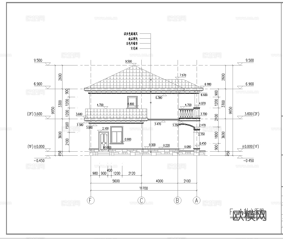 别墅建筑自建房 最新全套施工图设计cad施工图