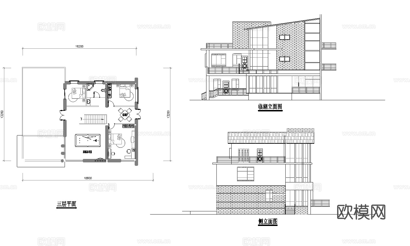 别墅建筑自建房 最新全套施工图设计cad施工图