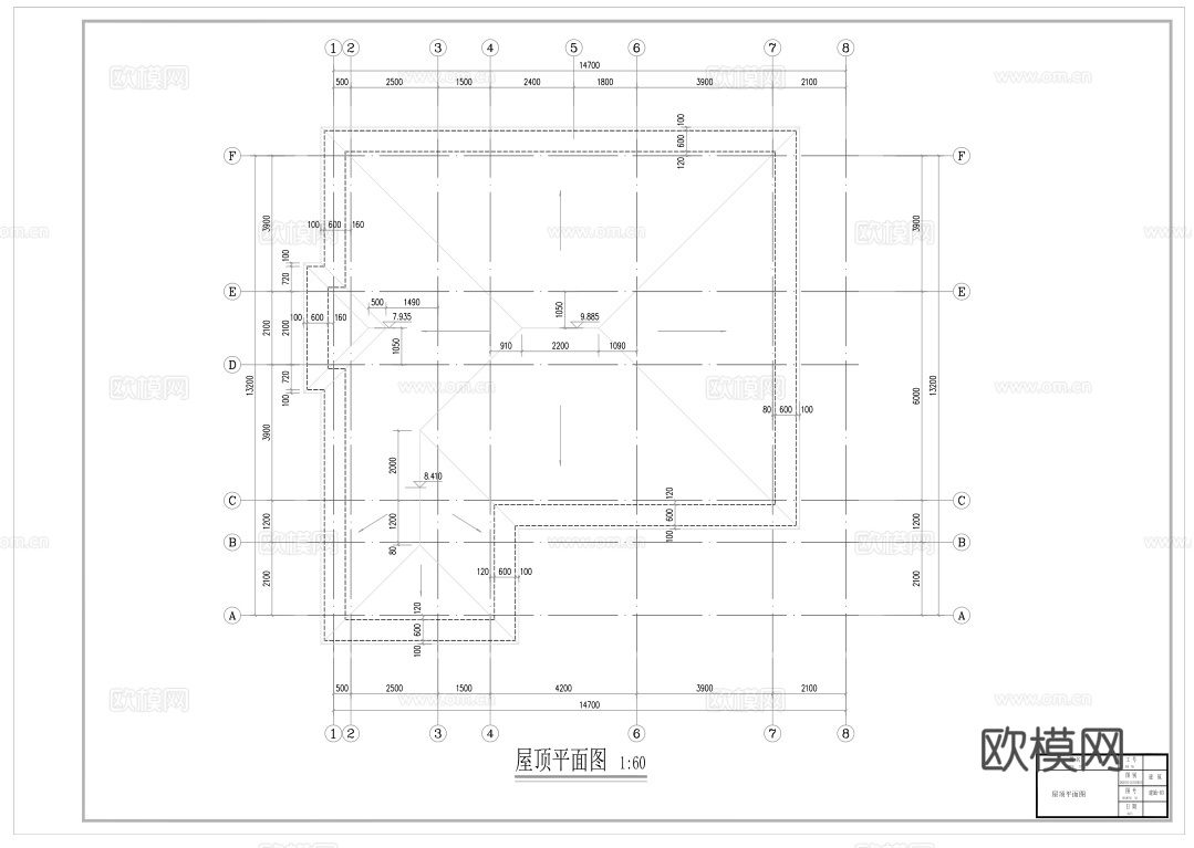 别墅自建房 最新全套施工图设计cad施工图