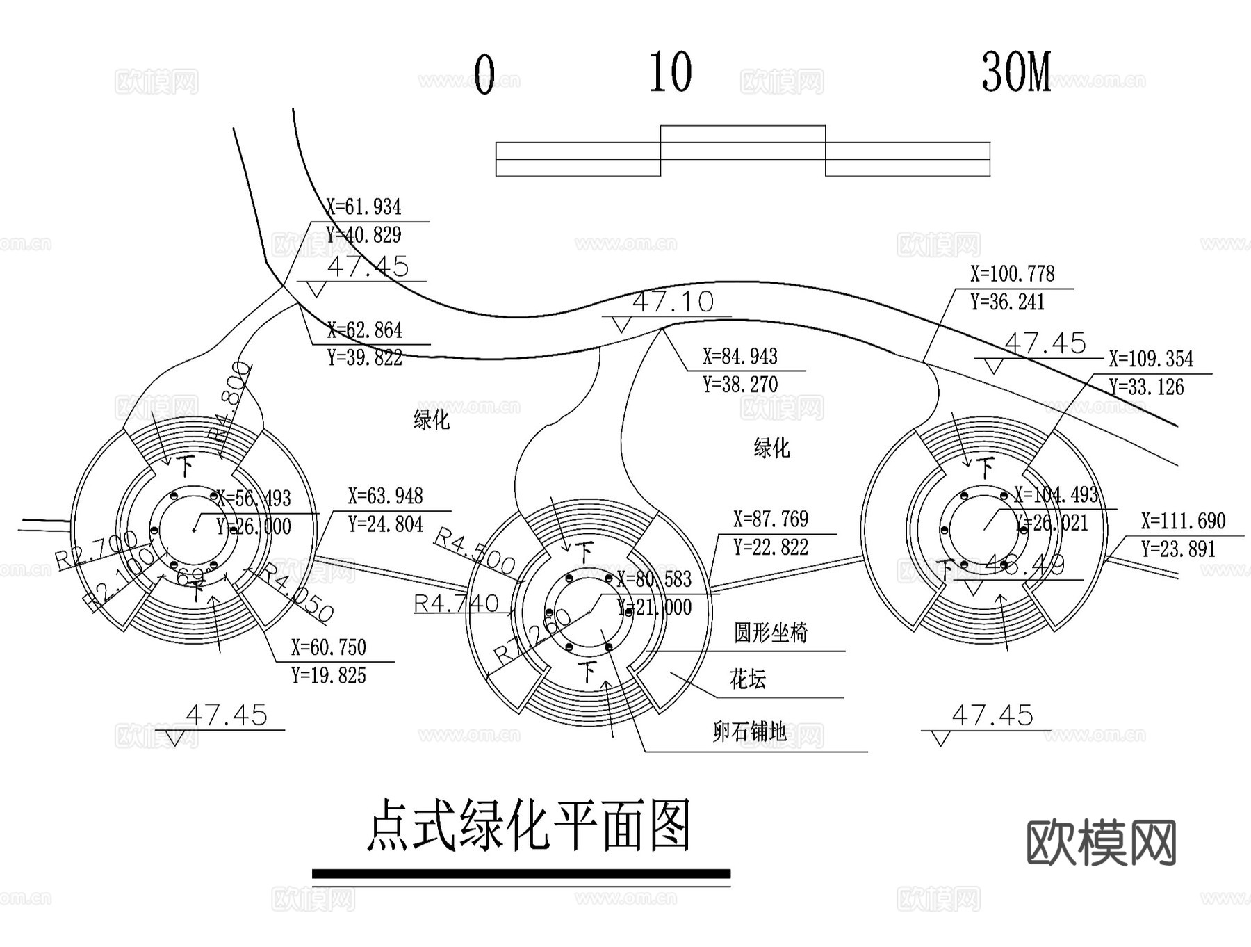 点式景观绿化节点CAD施工图集cad施工图