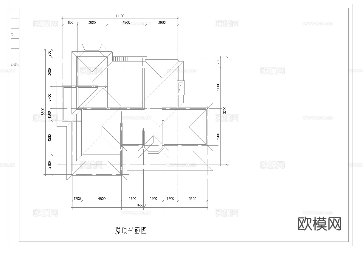 别墅建筑自建房 最新全套施工图设计cad施工图