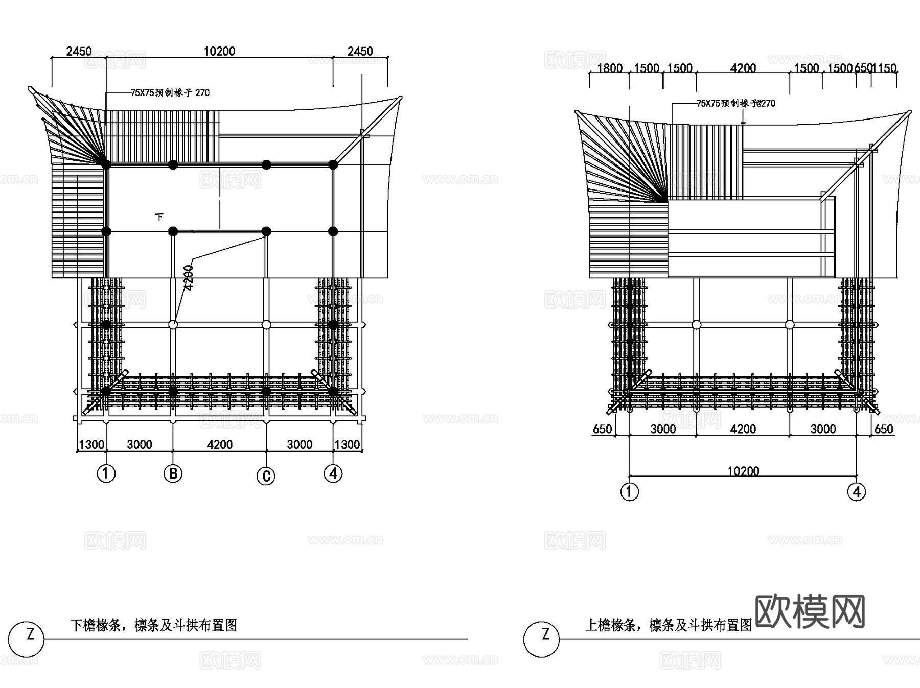 凤凰阁重檐歇山亭古建全套CAD施工图集cad施工图
