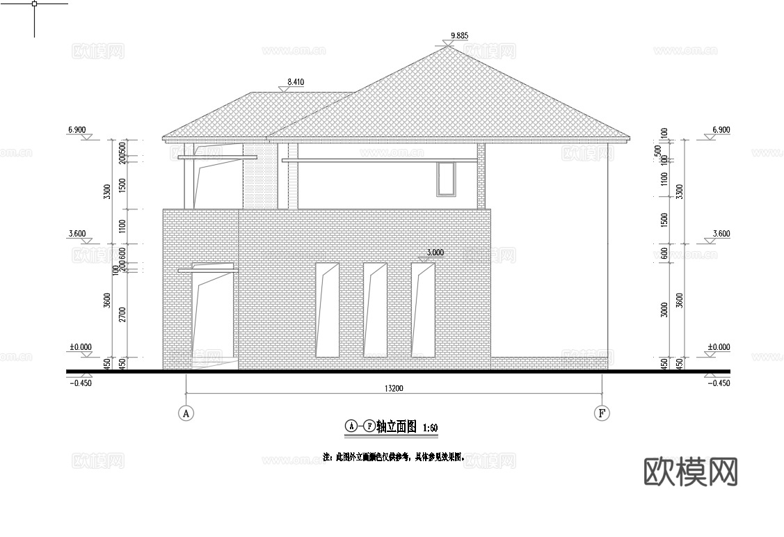 别墅建筑自建房 最新全套施工图设计cad施工图