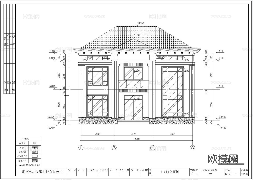 别墅自建房 最新全套施工图设计cad施工图
