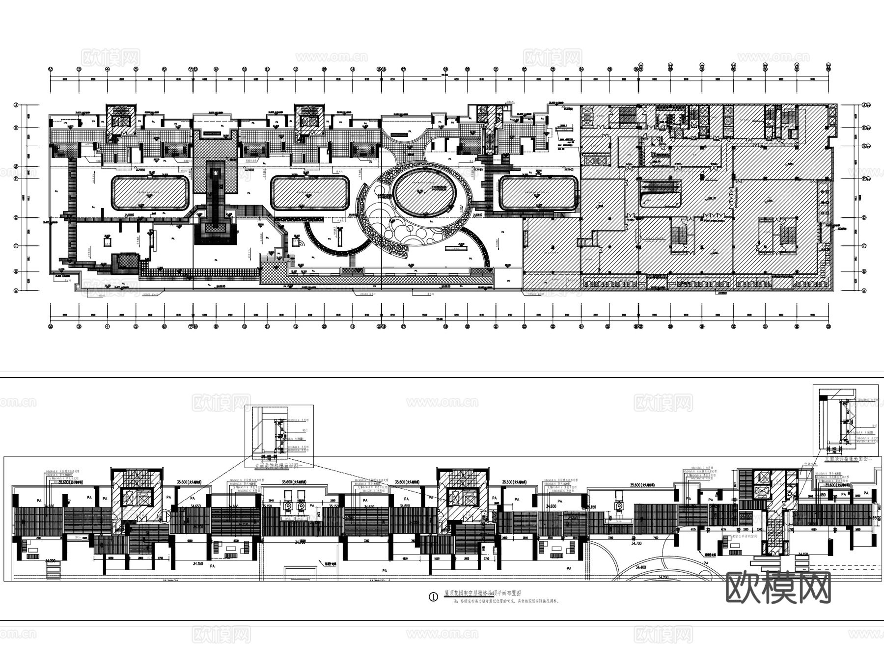 方直屋顶花园全套景观CAD施工图cad施工图