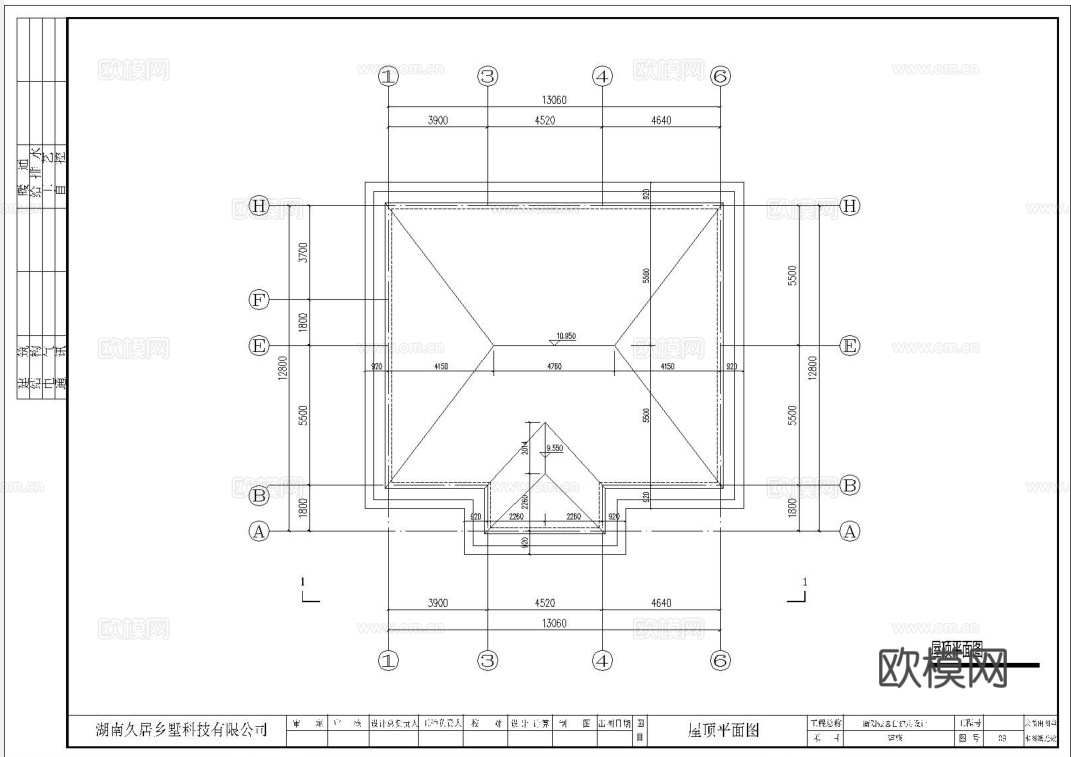 别墅自建房 最新全套施工图设计cad施工图