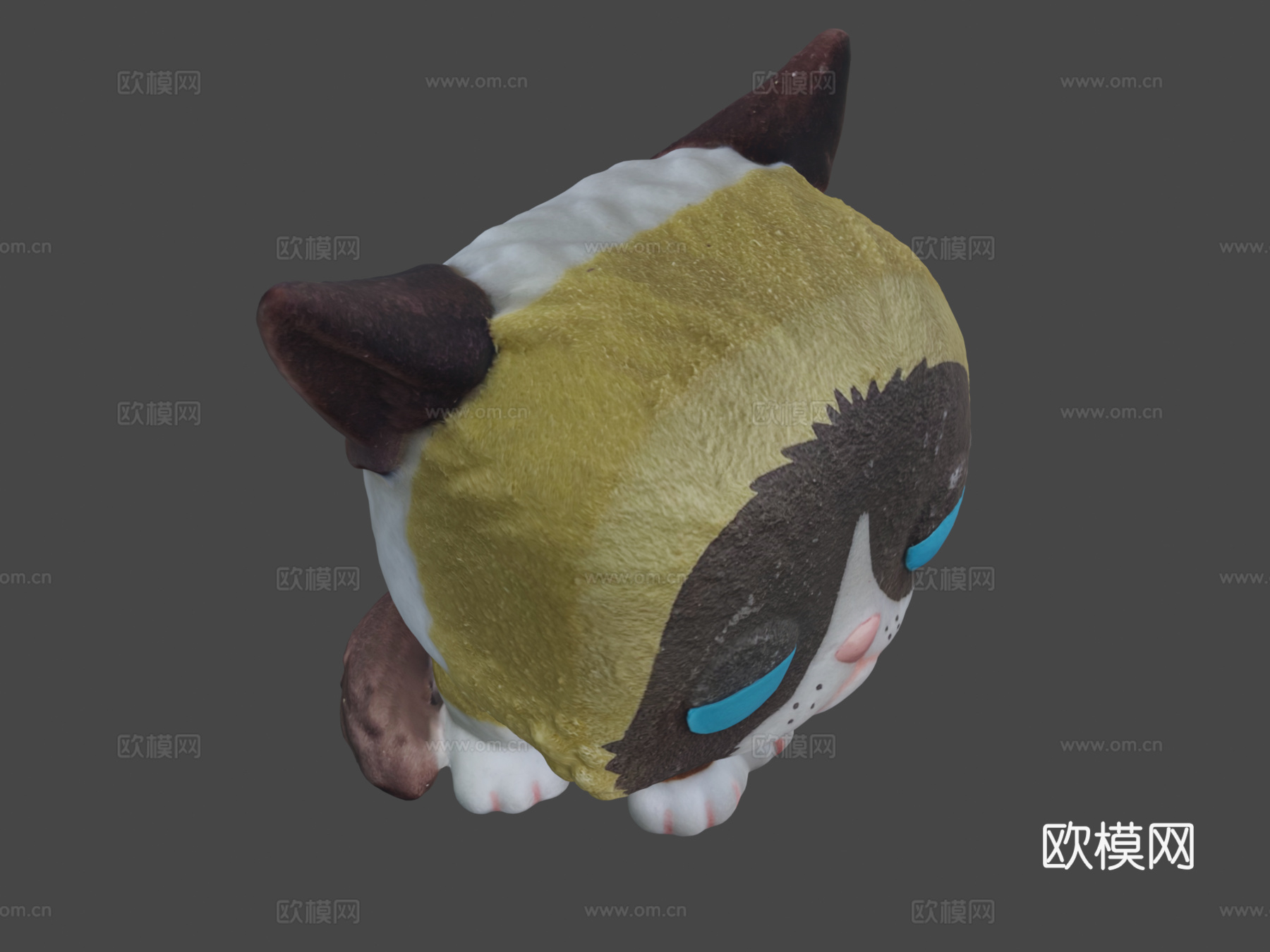 暴躁猫方头仔3d模型下载（渲染图8）