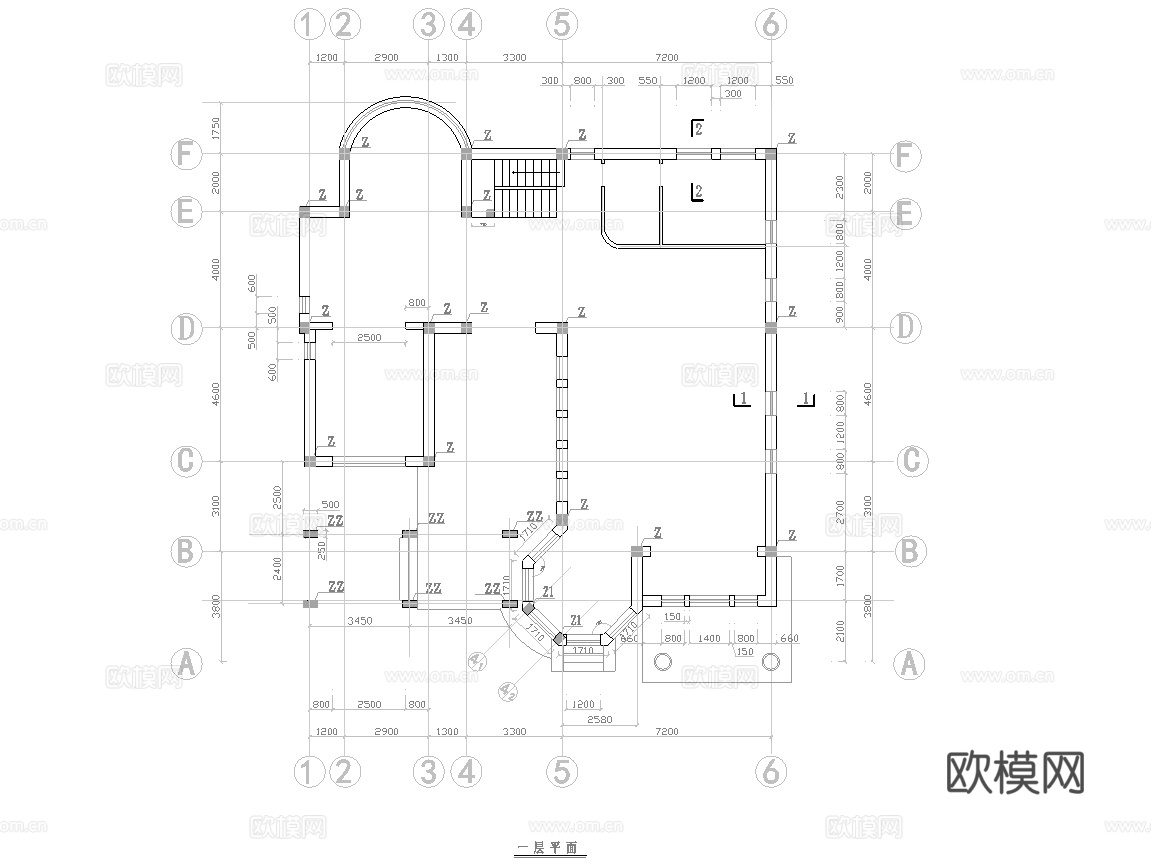 别墅建筑自建房 最新全套施工图设计cad施工图