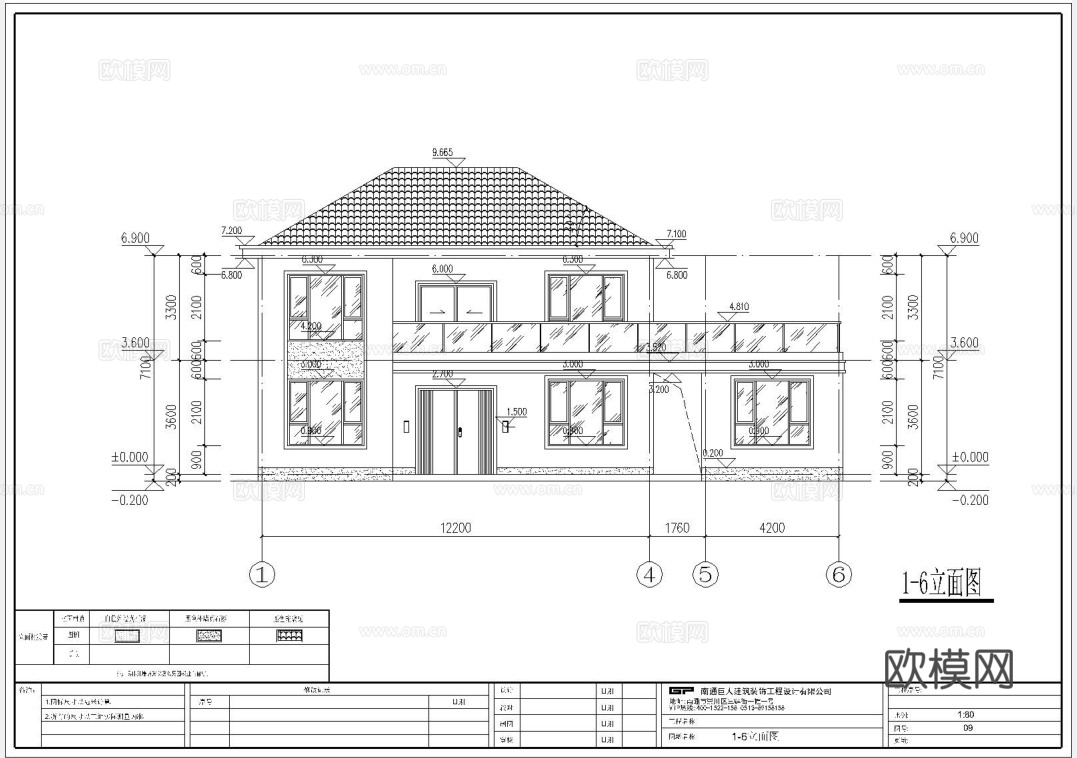 别墅自建房 最新全套施工图设计cad施工图