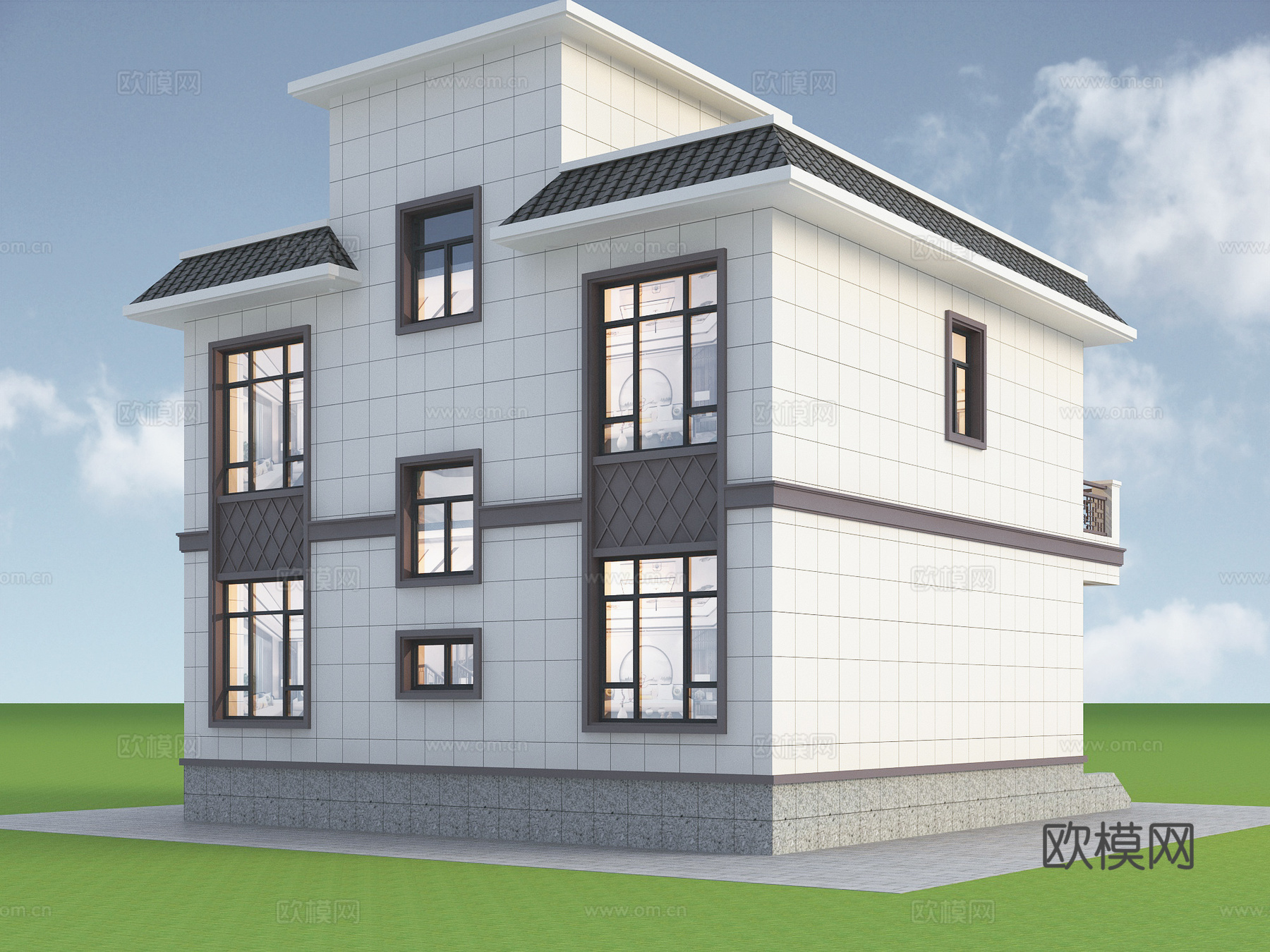 别墅建筑自建房 最新全套施工图设计cad施工图