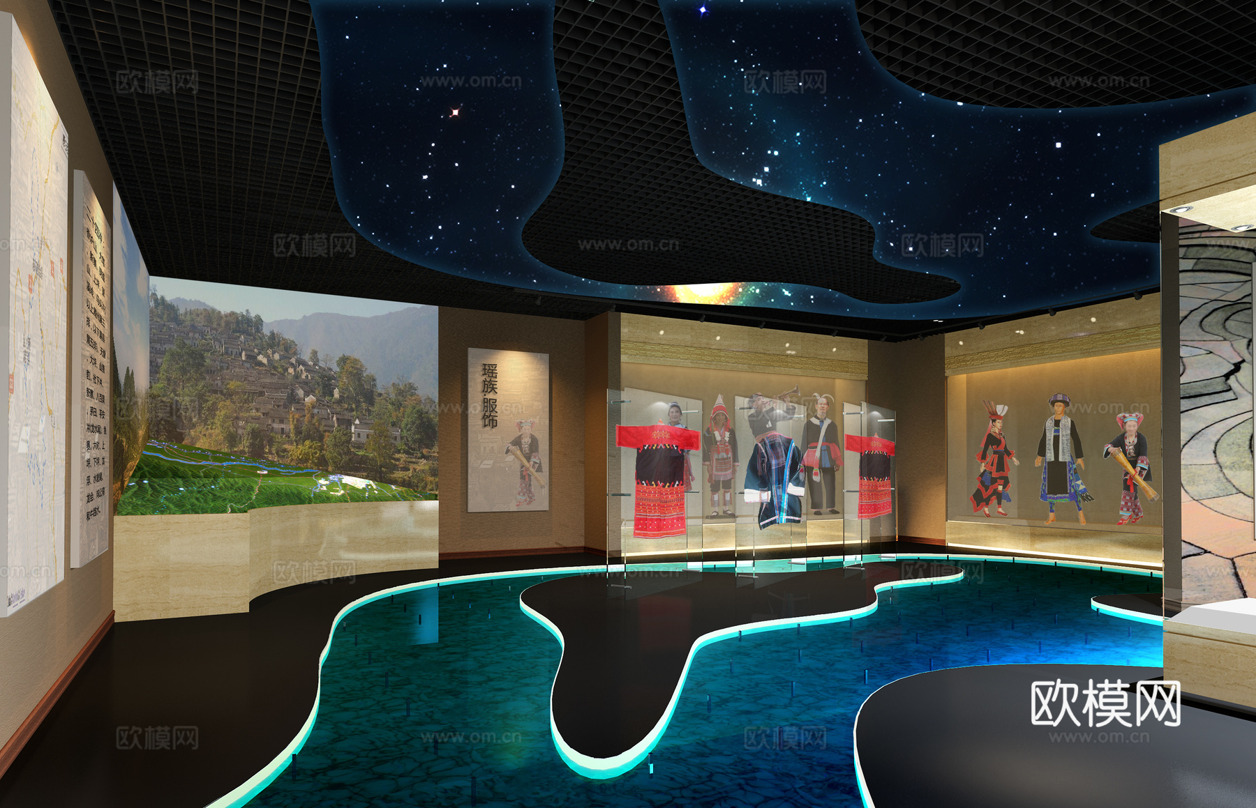 博物馆 纪念馆 展厅 最新全套施工图设计cad施工图