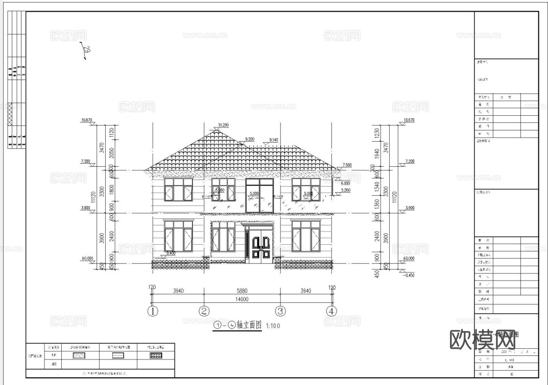 别墅自建房 最新全套施工图设计cad施工图