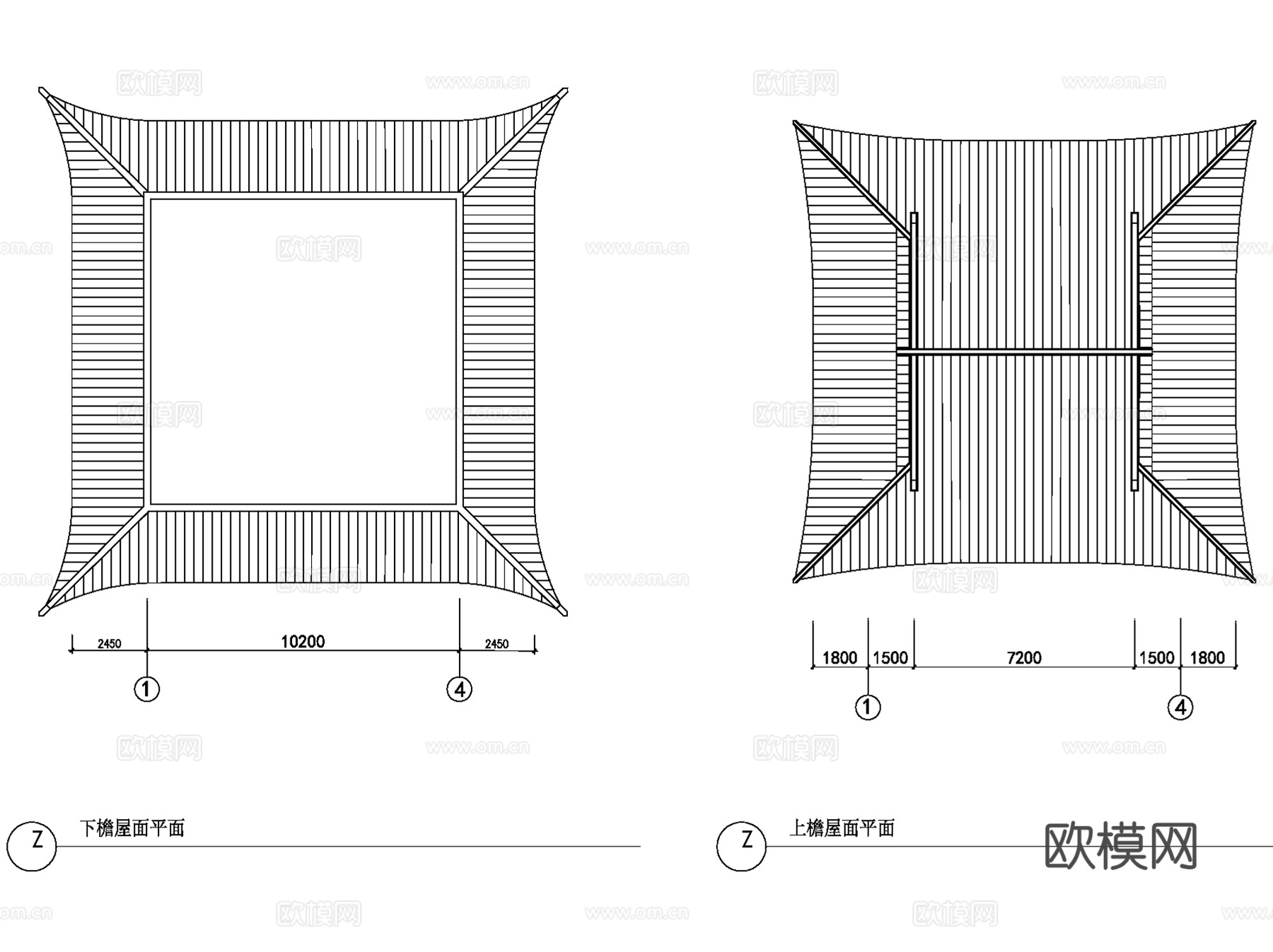 凤凰阁重檐歇山亭古建全套CAD施工图集cad施工图