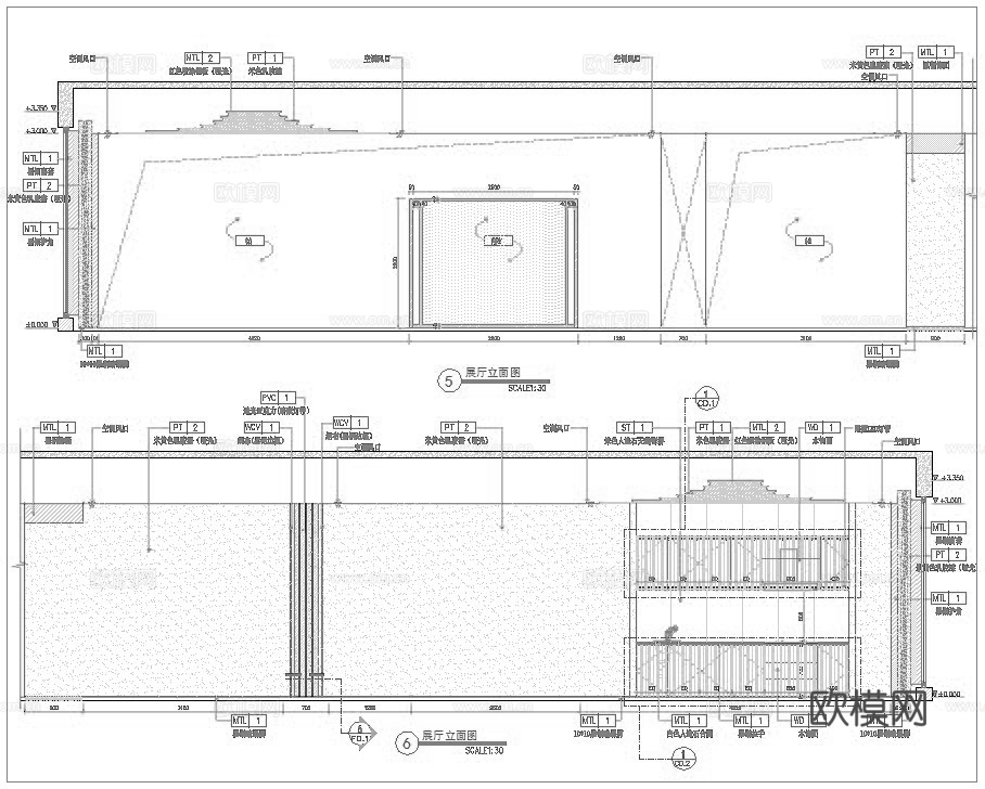 休闲民宿 最新全套施工图设计cad施工图