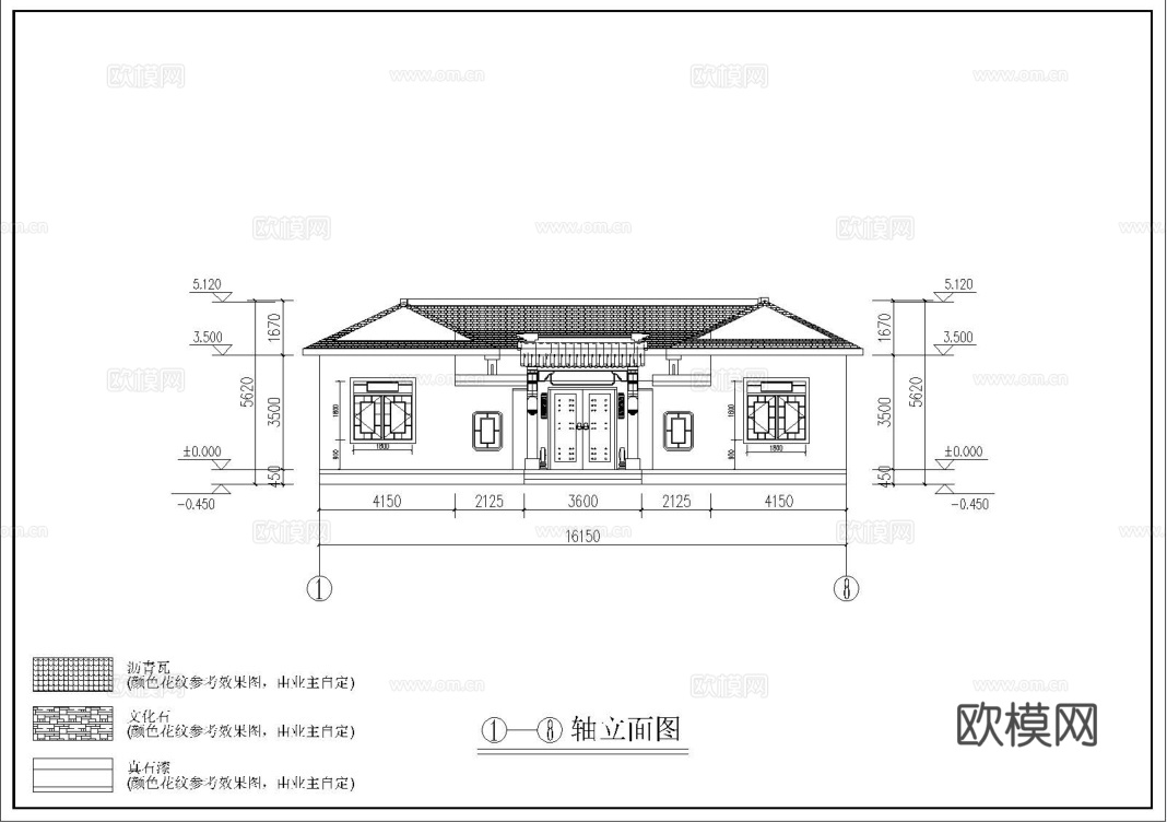 自建房外观 最新全套施工图设计cad施工图