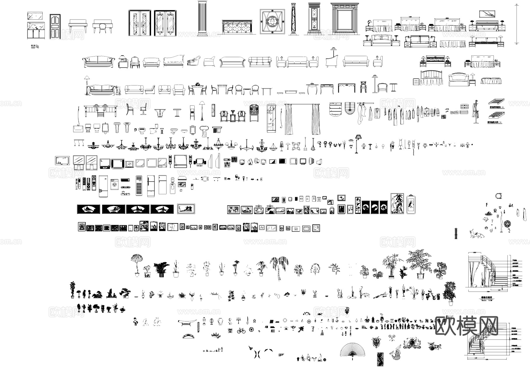 工装综合图库CADcad施工图