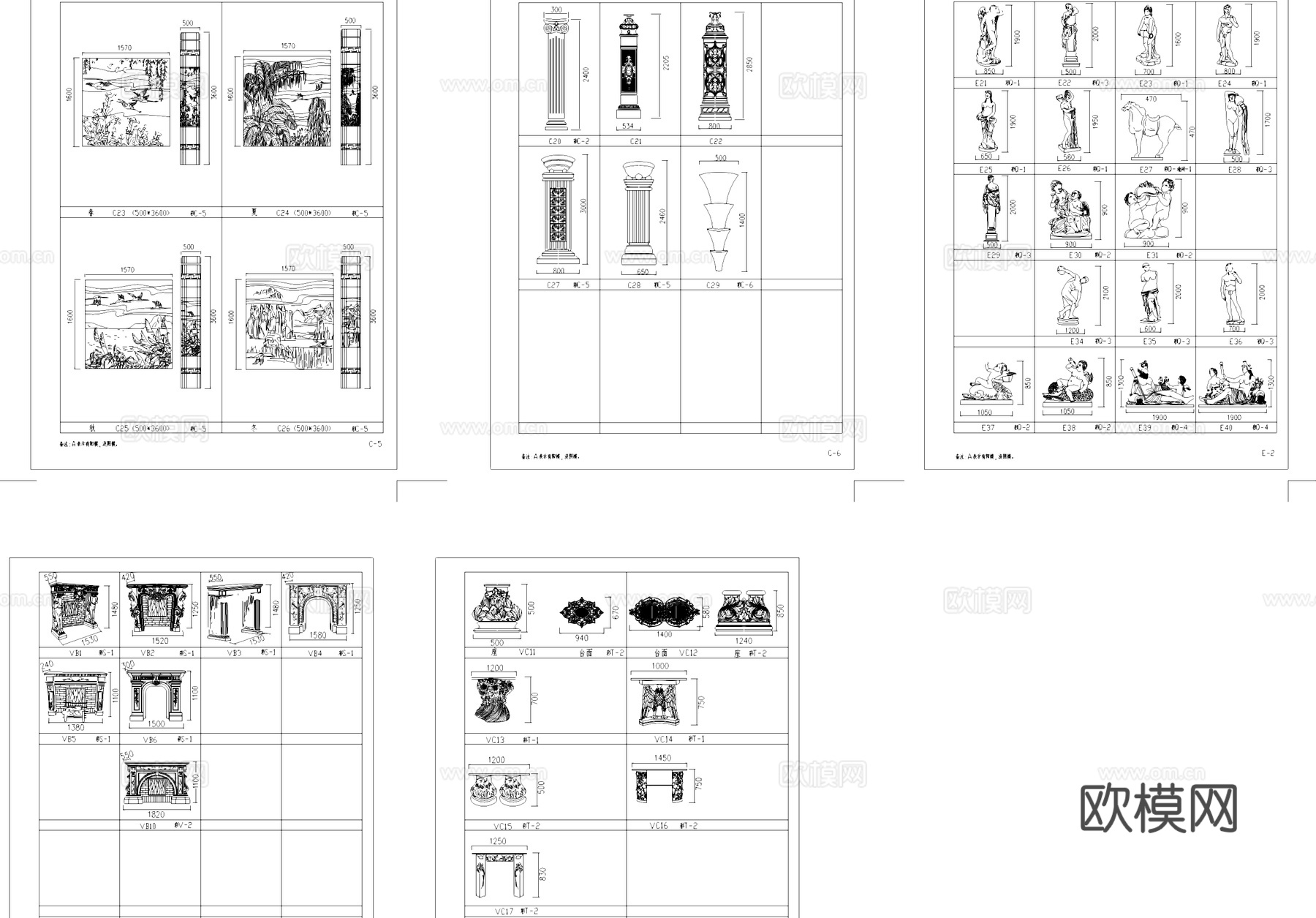 建筑硬装构造综合CAD图块图库cad施工图