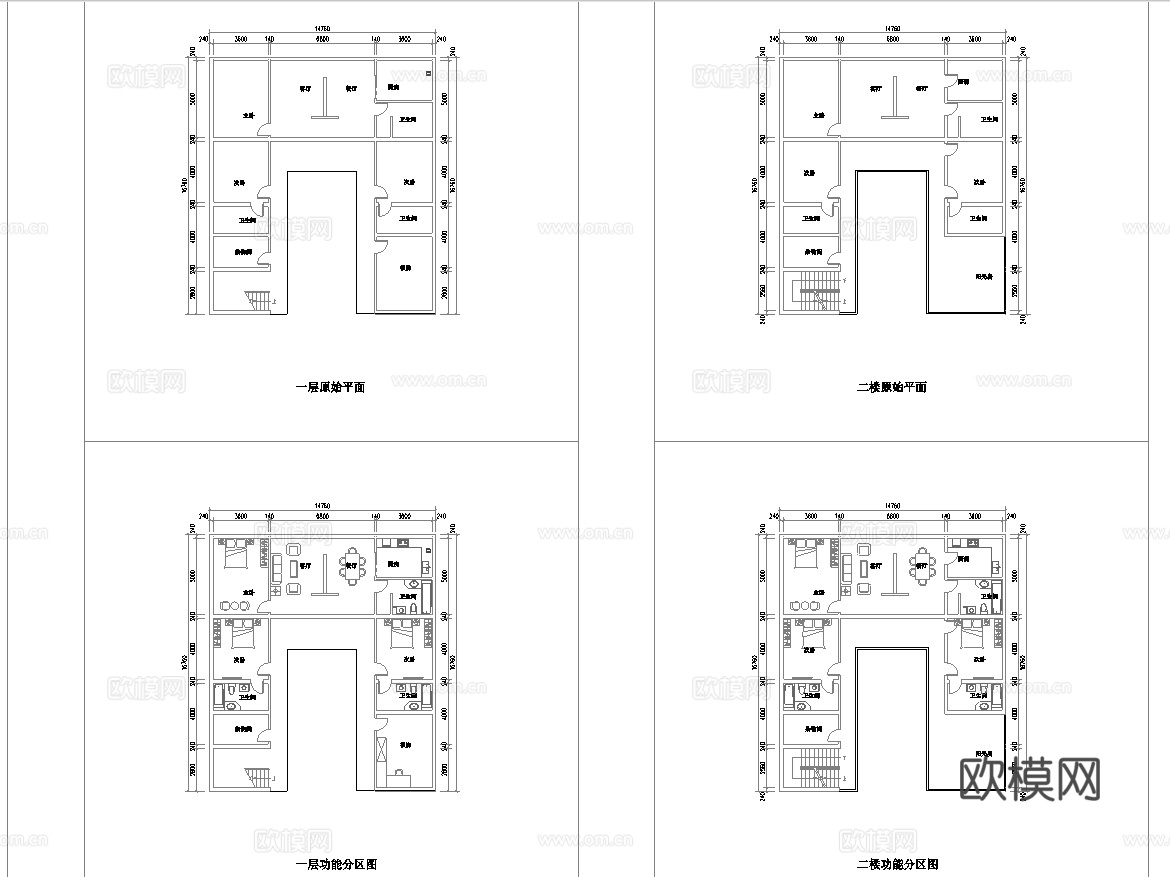 农家乐民宿建筑  最新全套施工图设计cad施工图