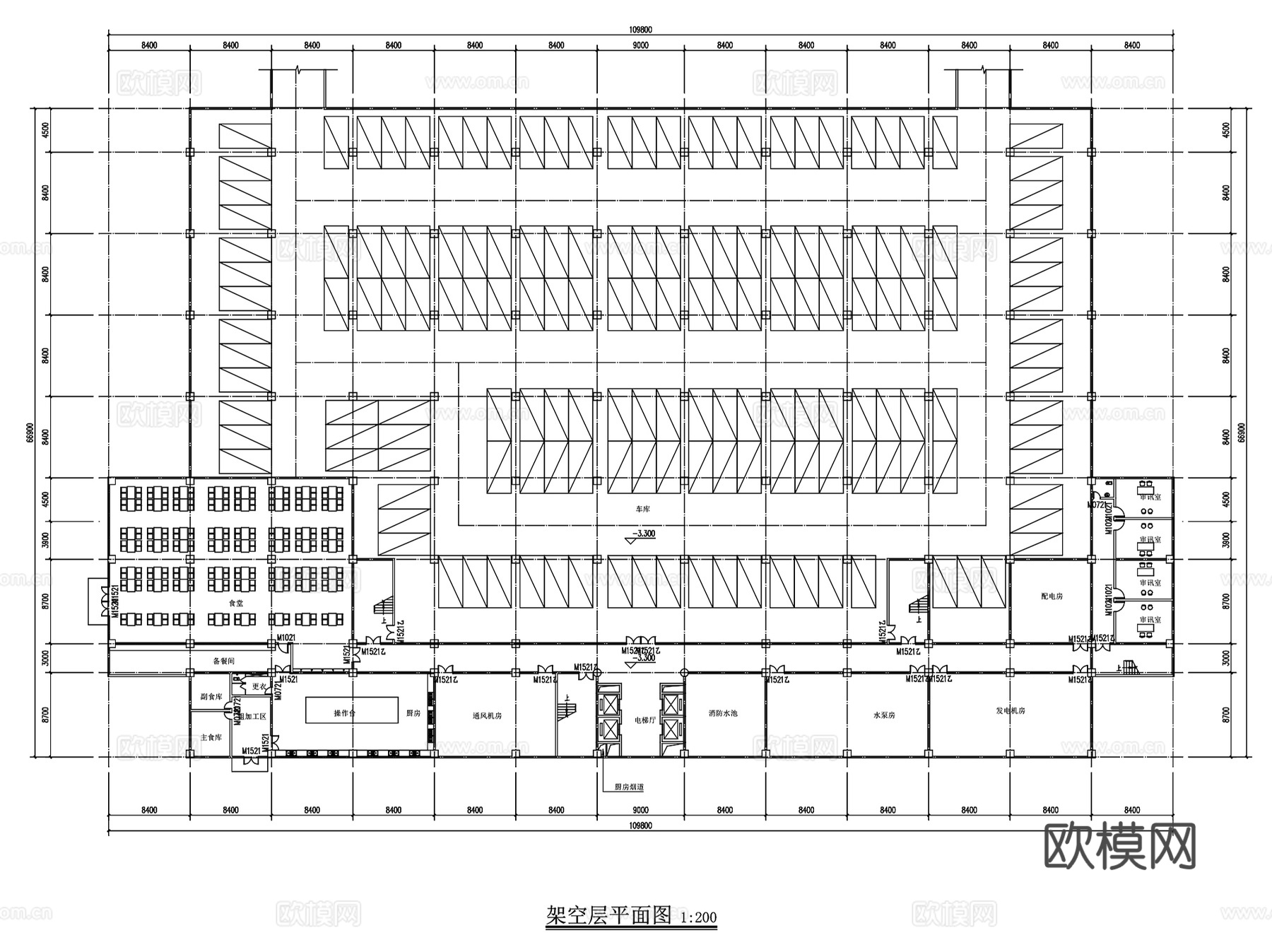 公安局业务技术行政综合楼建筑CAD施工图集cad施工图