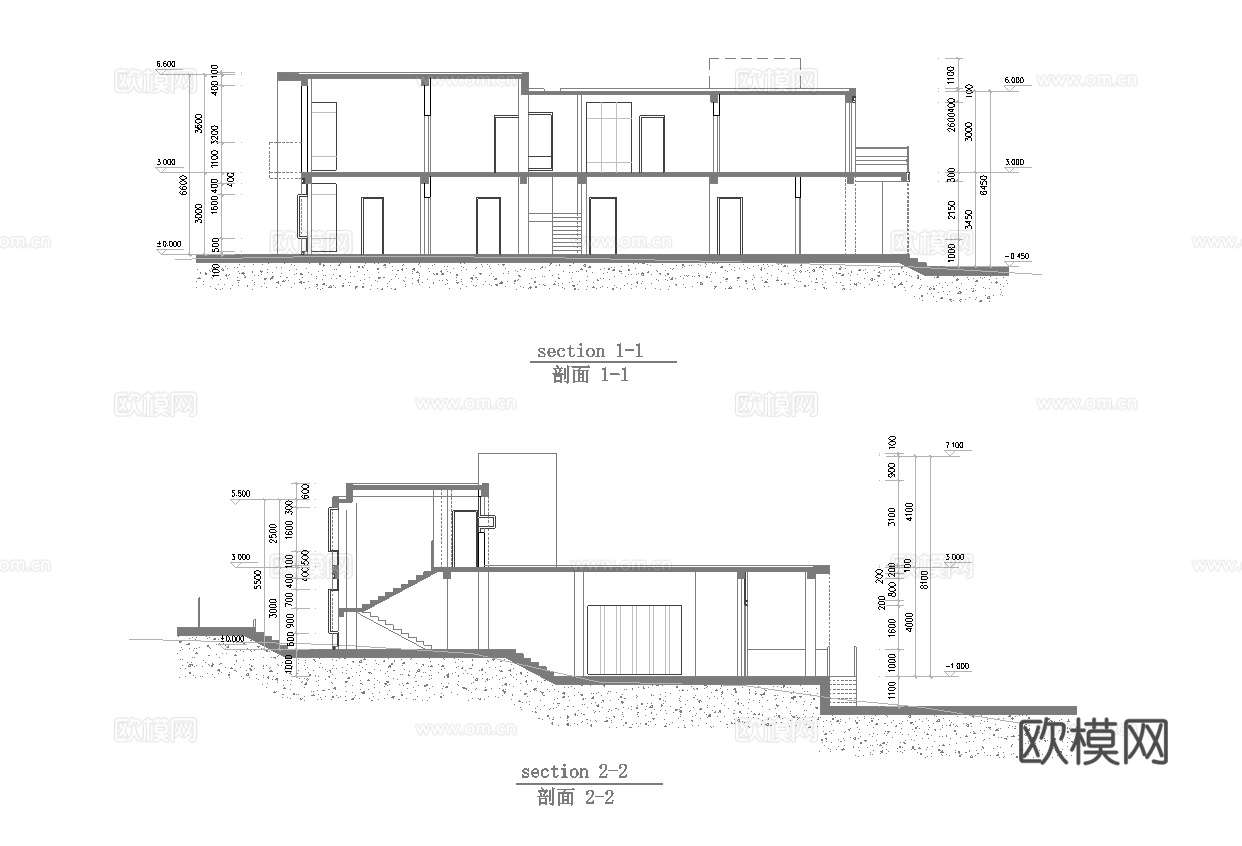 度假民宿建筑 最新全套施工图设计cad施工图