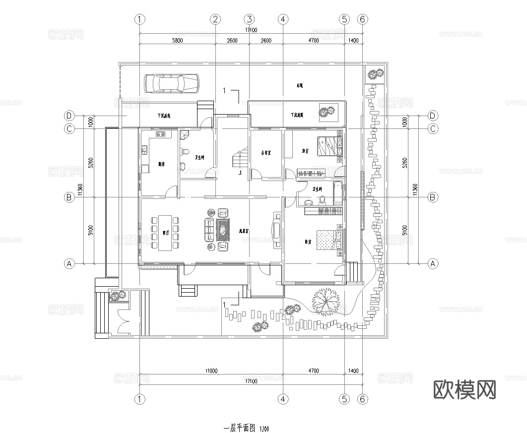 度假民宿建筑 最新全套施工图设计cad施工图