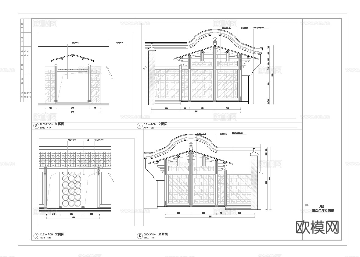 主题民宿 最新全套施工图设计cad施工图cad施工图