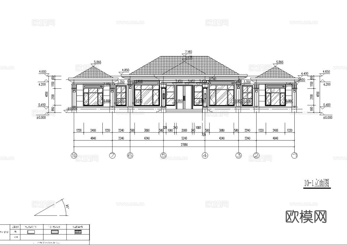 自建房外观 最新全套施工图设计cad施工图