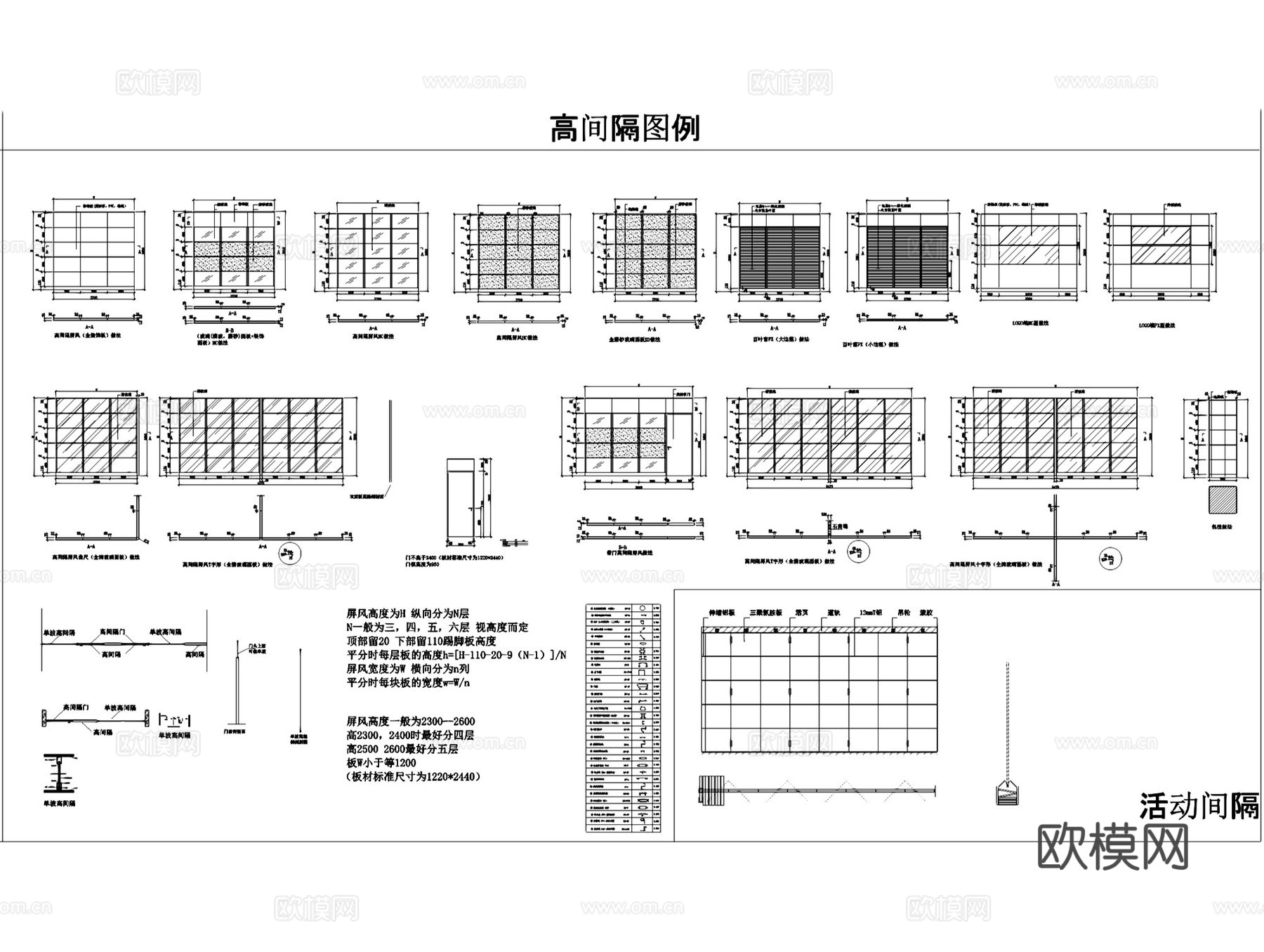 建筑景观室内装饰节点图块图库CAD施工图集cad施工图