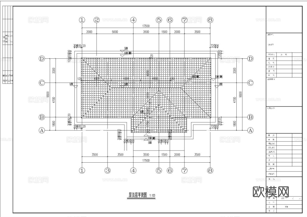 别墅建筑自建房 最新全套施工图设计cad施工图