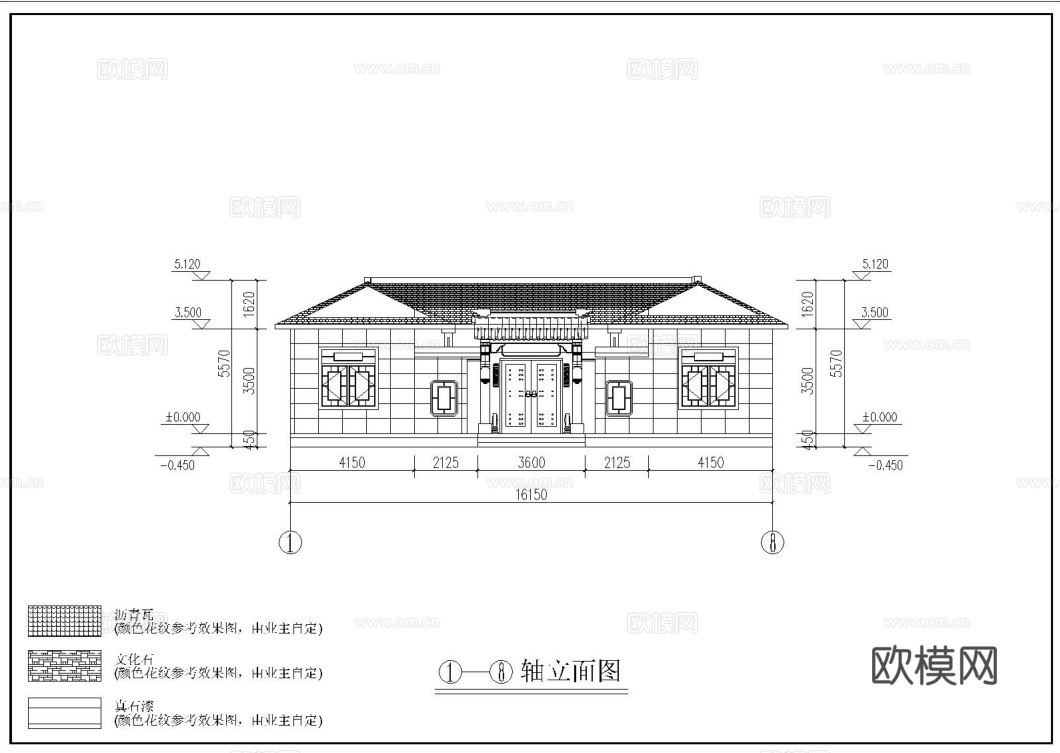 自建房外观 最新全套施工图设计cad施工图