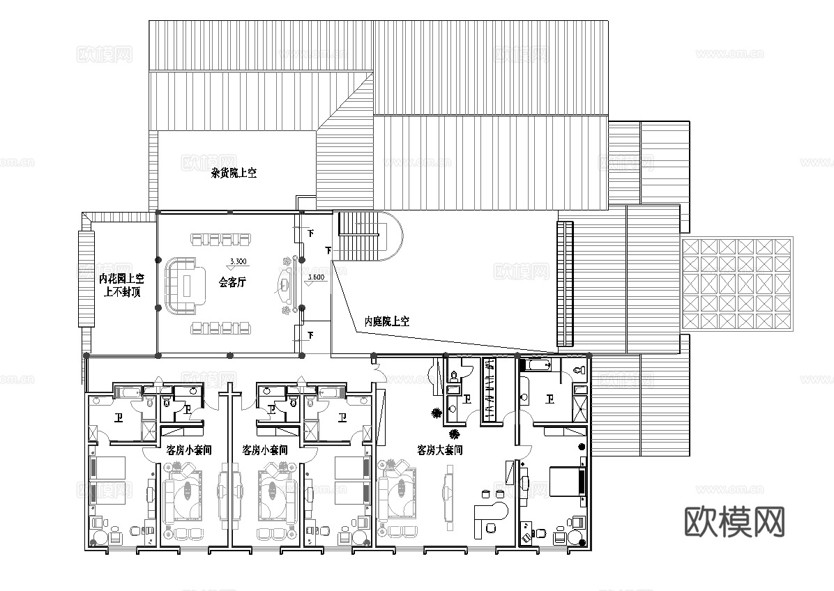 度假民宿建筑 最新全套施工图设计cad施工图