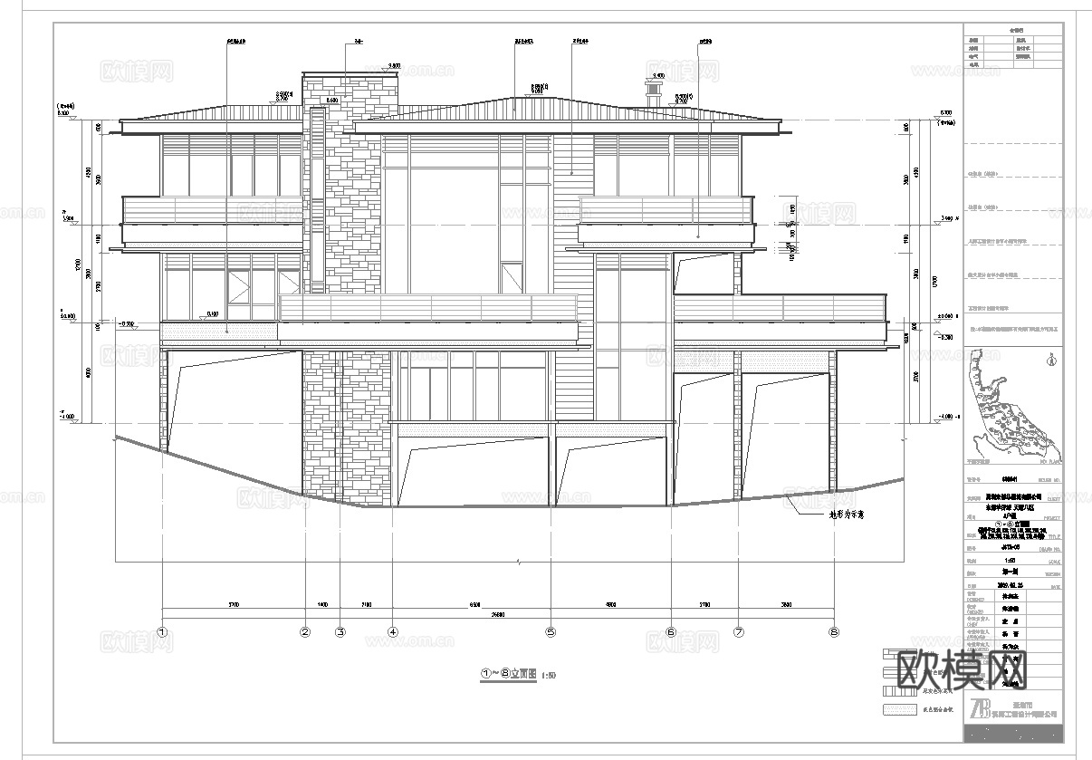 民宿自建房 最新全套施工图设计cad施工图