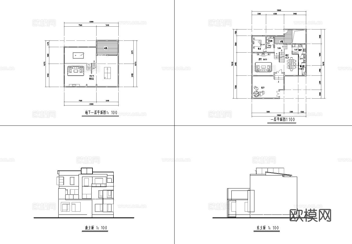 度假民宿建筑 最新全套施工图设计cad施工图