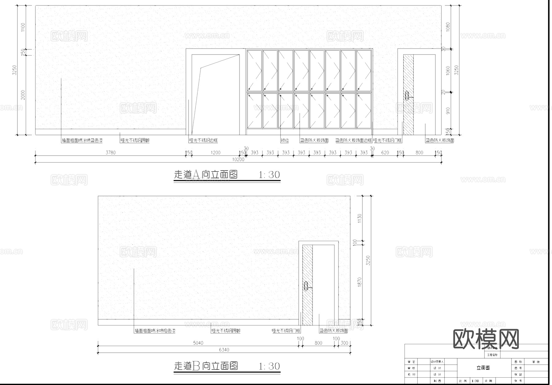 健身会所室内装饰CAD施工图集cad施工图