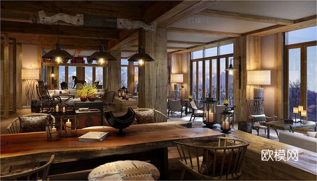 休闲民宿 最新全套施工图设计cad施工图