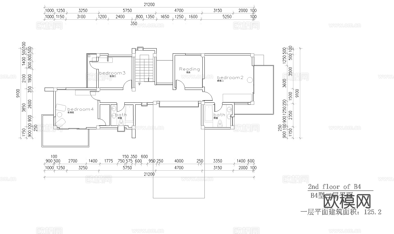 度假民宿建筑 最新全套施工图设计cad施工图
