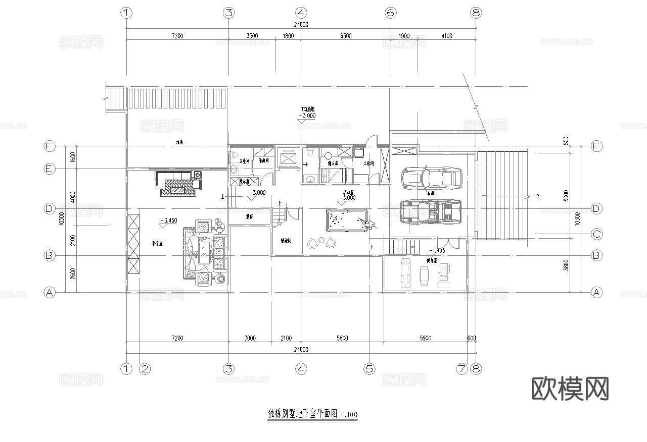 别墅建筑外观  最新全套施工图设计cad施工图
