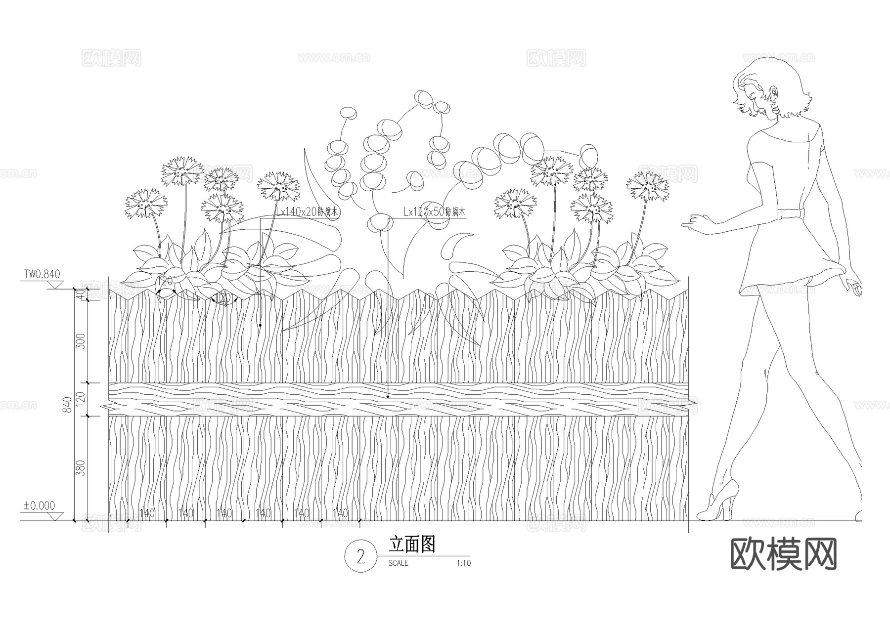 花箱 种植池 花坛 CAD施工图cad施工图