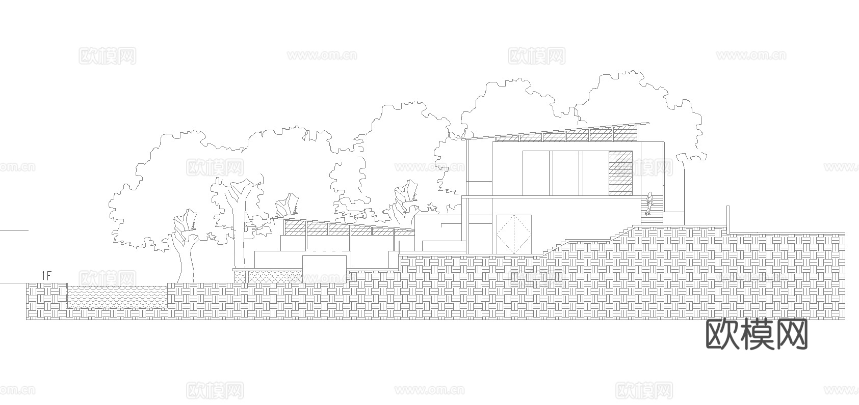 民宿建筑外观  最新全套施工图设计cad施工图