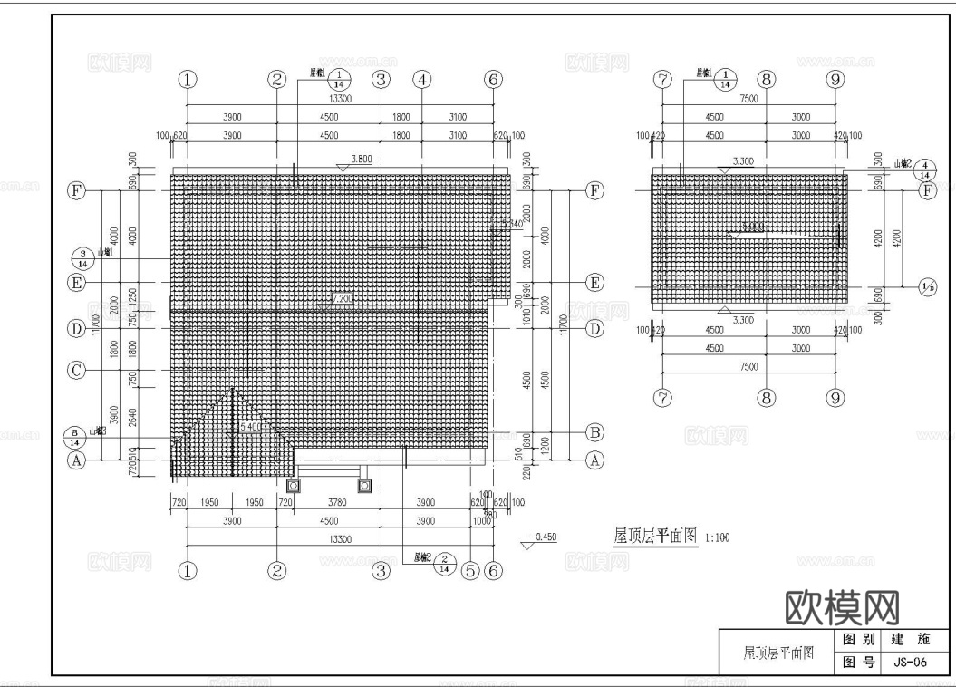 自建房外观 最新全套施工图设计cad施工图