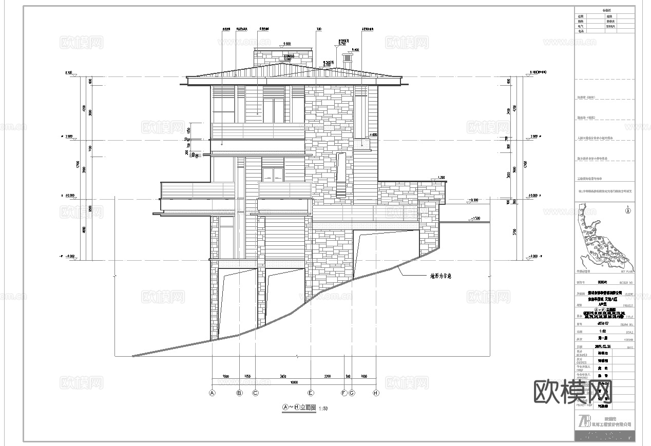 民宿自建房 最新全套施工图设计cad施工图