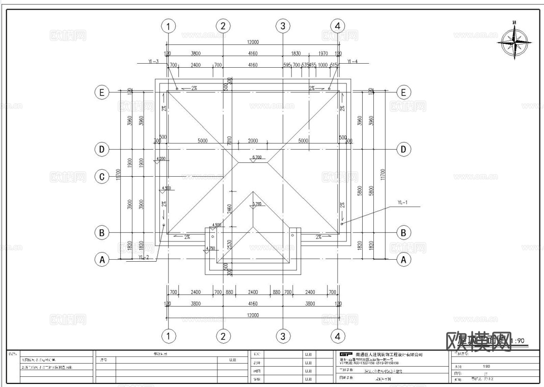 自建房外观 最新全套施工图设计cad施工图