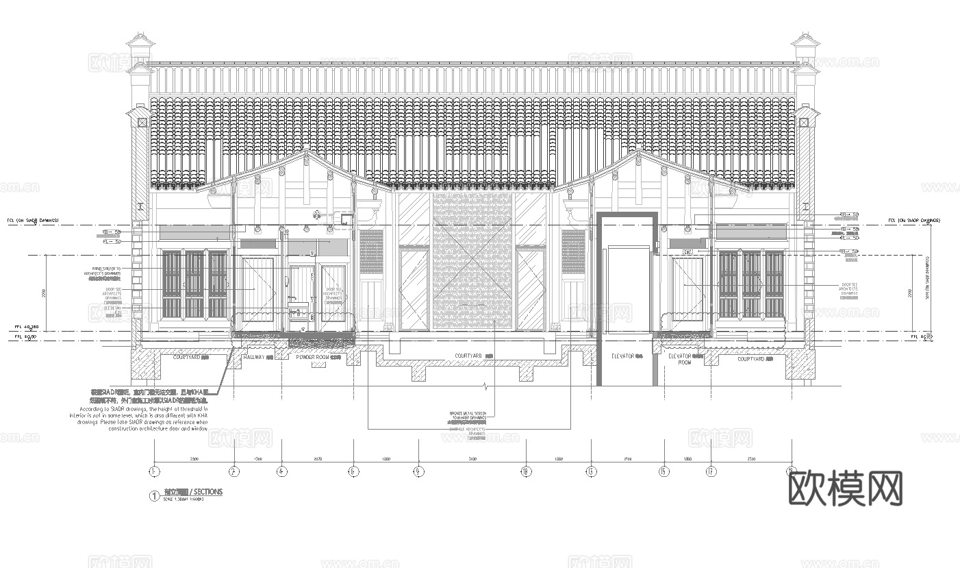 休闲娱乐民宿 最新全套施工图设计cad施工图