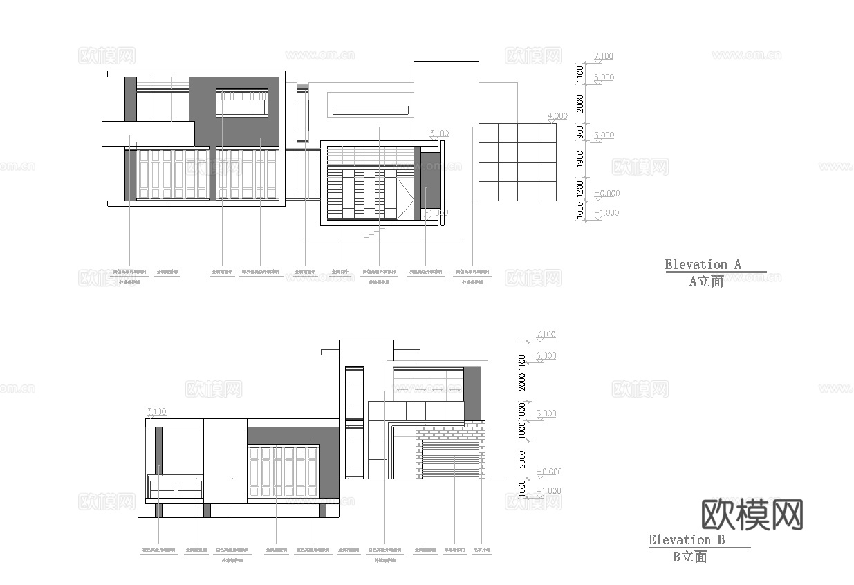 度假民宿建筑 最新全套施工图设计cad施工图