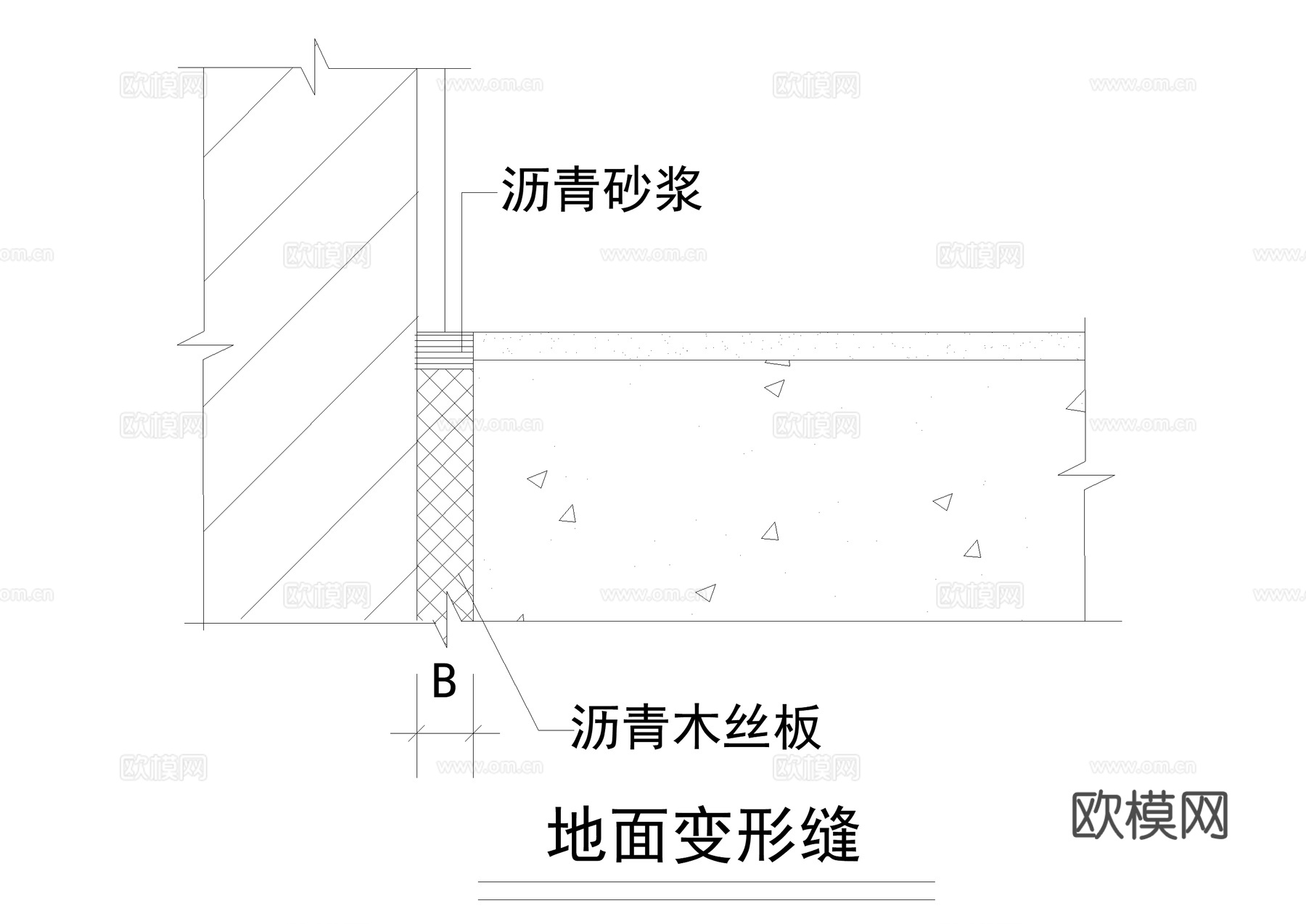排水沟 截水沟 明水沟 止水带 电缆沟 变形缝 CAD施工图cad施工图