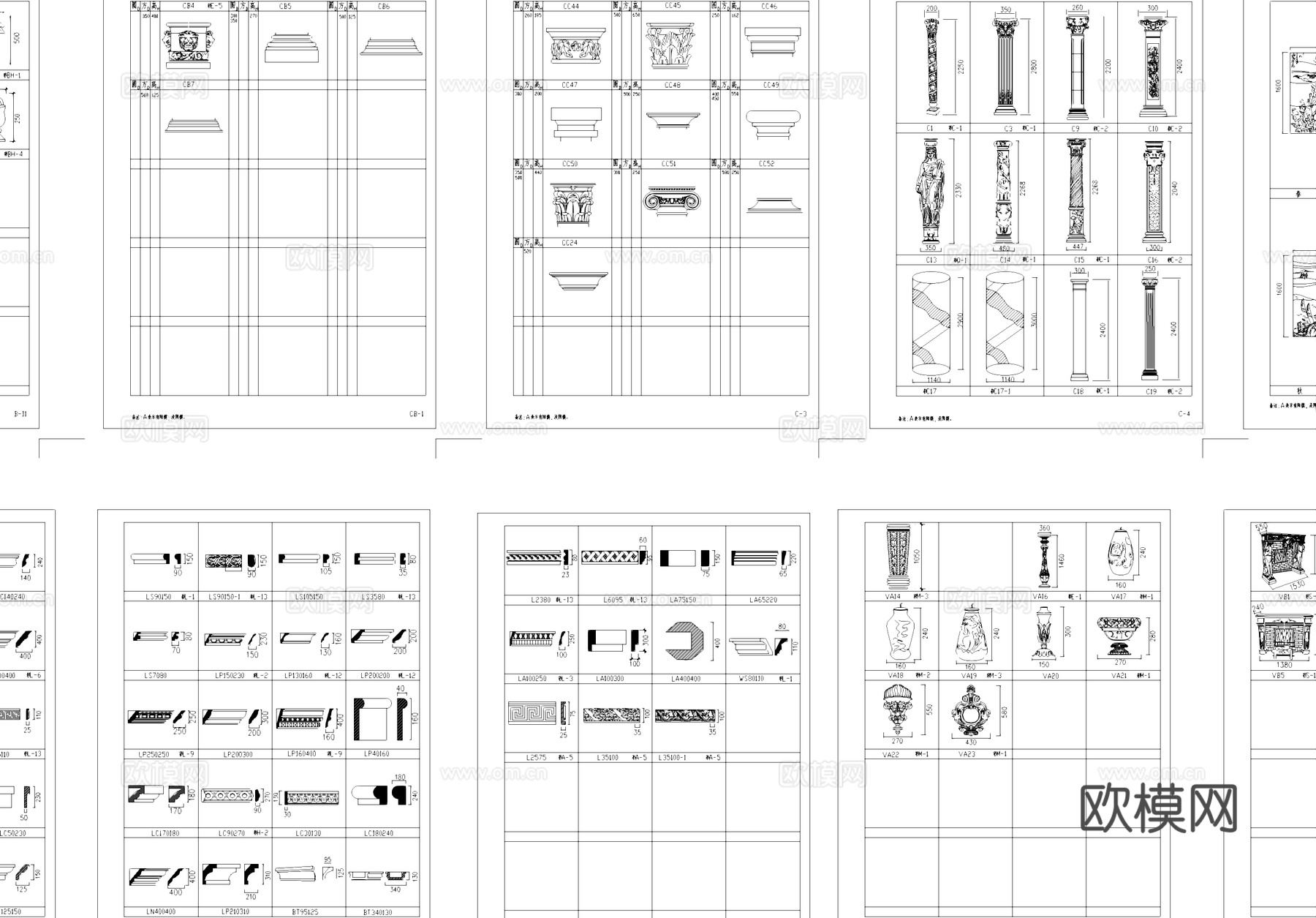 建筑硬装构造综合CAD图块图库cad施工图