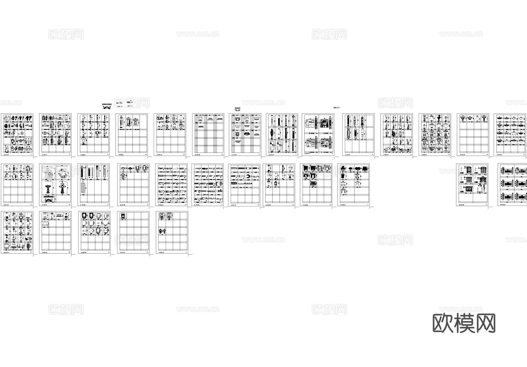 建筑硬装构造综合CAD图块图库cad施工图